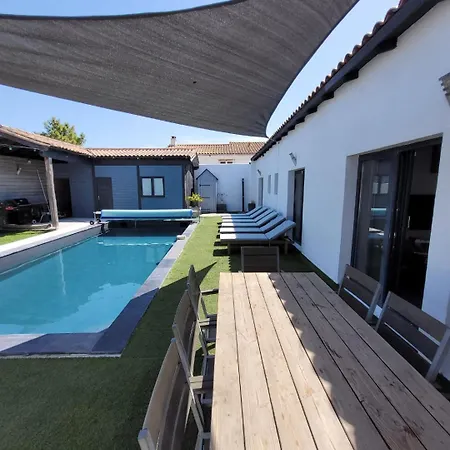 Maison De Famille Entre Bois Et Sel Avec Piscine Privee Chauffee Sainte-Marie-de-Ré