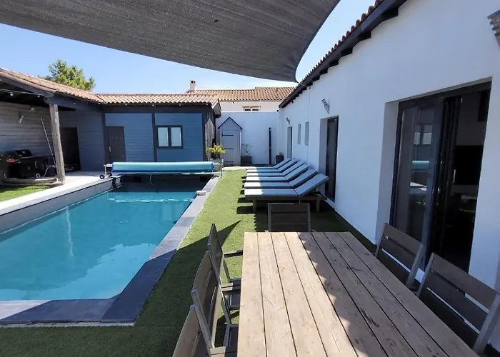 Maison De Famille Entre Bois Et Sel Avec Piscine Privée Chauffée Sainte-Marie-de-Ré